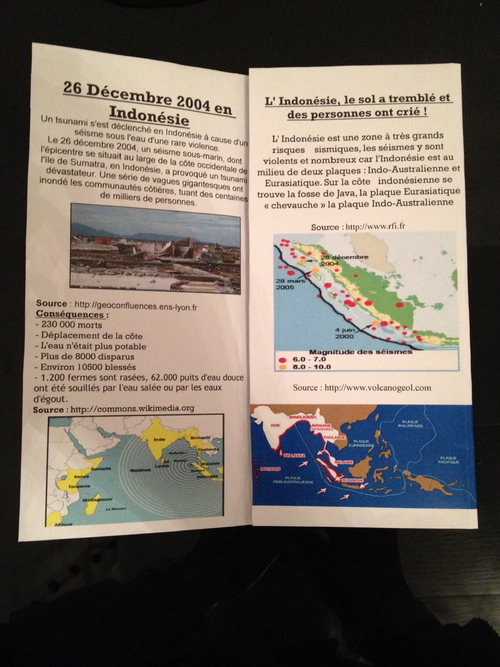 Les 4èmes vous expliquent les risques géologiques en Indonésie ! 