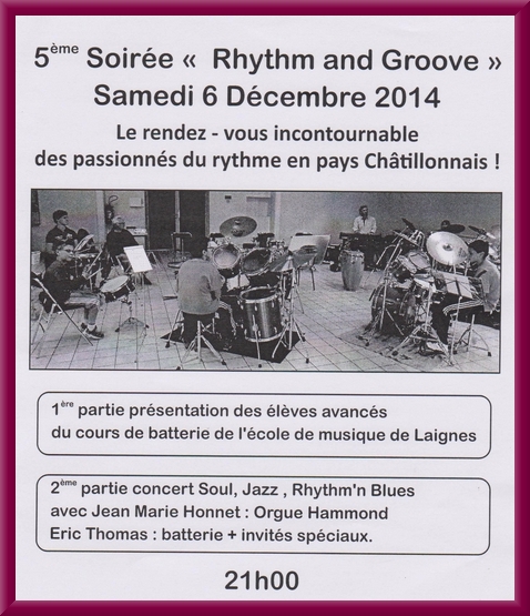 Un très beau concert "Rythm ande Groove" a ravi le public salle des Conférences...