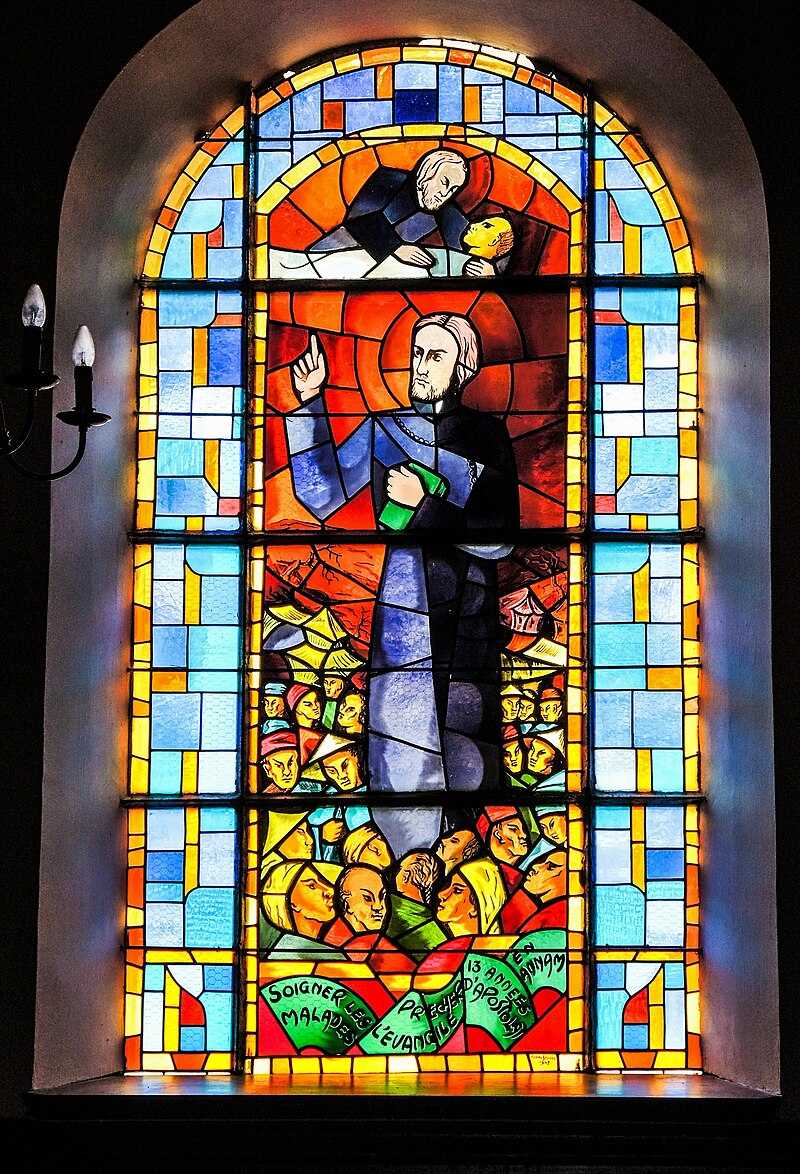 Vitrail de François-Isidore Gagelin au Vietnam.