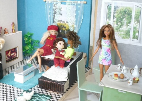 Diorama Barbie :la pièce à vivre