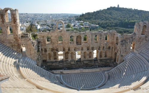 L'Odéon d'Hérode Atticus dans l'Acropole d'Athènes