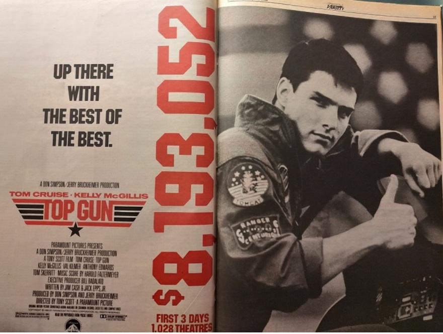 TOP GUN BOX OFFICE USA 1986