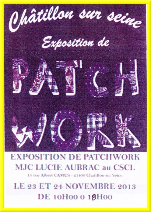 Une très belle exposition de patchwork à la MJC Lucie Aubrac