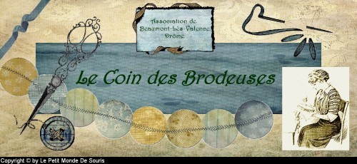 ma création - bannière du coin des brodeuses - scrap digital