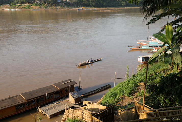 Les rives du Mékong à Luang Prabang, Laos