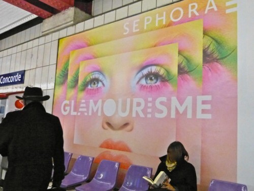 Sephora affiche jeu mots glamourisme