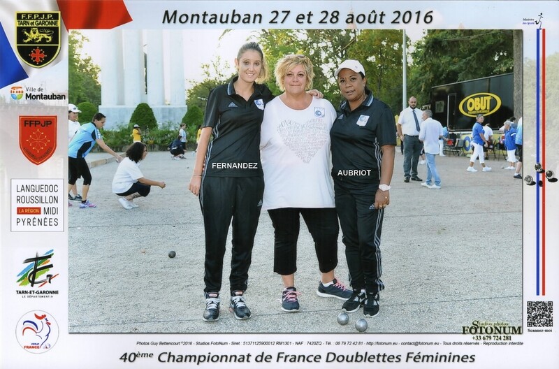 Les féminines du 06 qualifiées en doublettes de 1977 à 2019