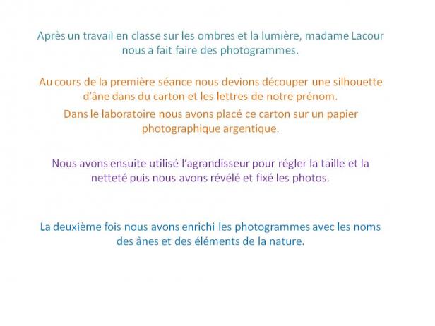 Photogrammes