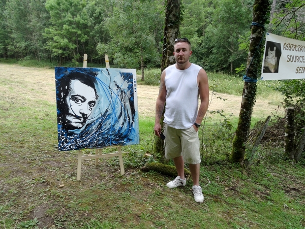 Des artistes aux sources de la Seine....