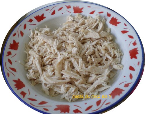 棒棒鸡丝 - Shredded Chicken - Poulet sauce  Bangbang