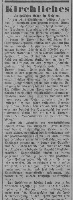 Katholisches Leben in Belgien (Luxemburger Wort, 6. Juli 1939)(eluxemburgensia.lu)