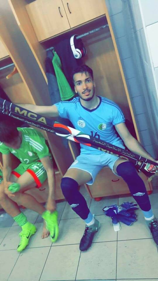 Samedi 21.4.2018 à Tunis Stade Radès Q.CAN U20 Tunisie-EN 1-2 avec Daâs le Gardien de but du Moul