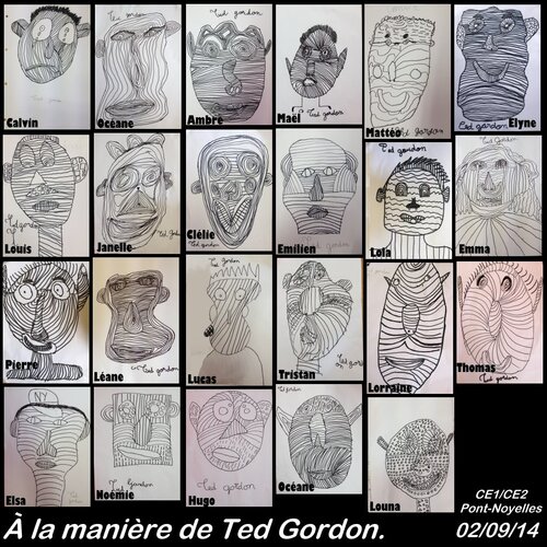 Portraits à la manière de Ted Gordon