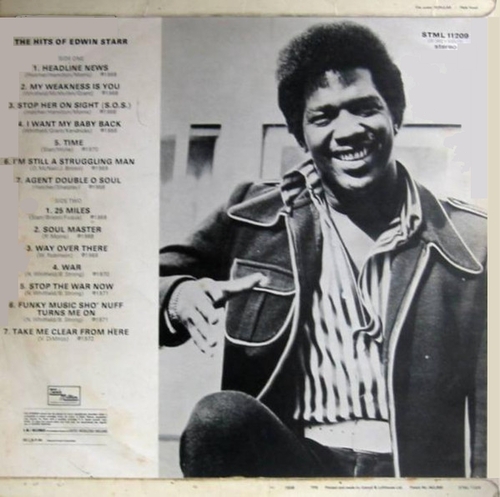 Edwin Starr : Album " The Hits Of Edwin Starr " Tamla Motown Records STML 11209 [ UK ]