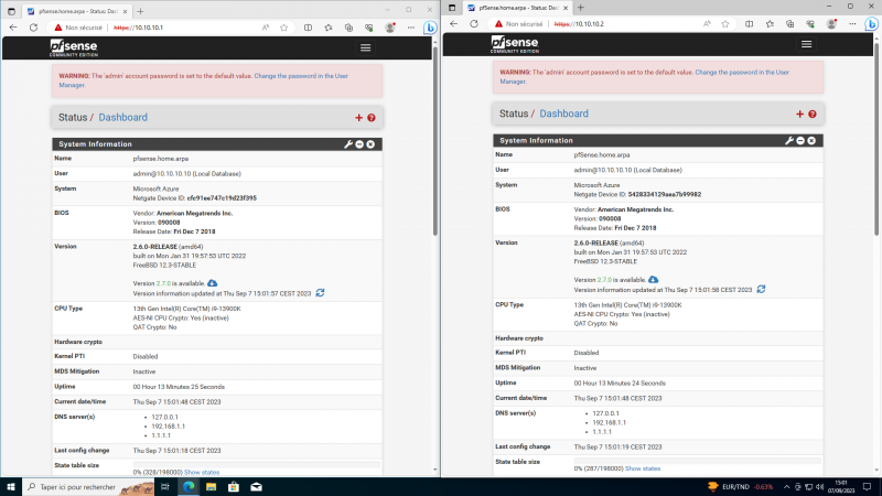 Cluster de Pfsense (VIP CARP)