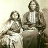 Eonah-pah, or Trailing the Enemy, and wife. Kiowa. Photo by William S. Soule in 1870.