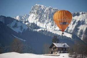 season balloons mountain winter balloons