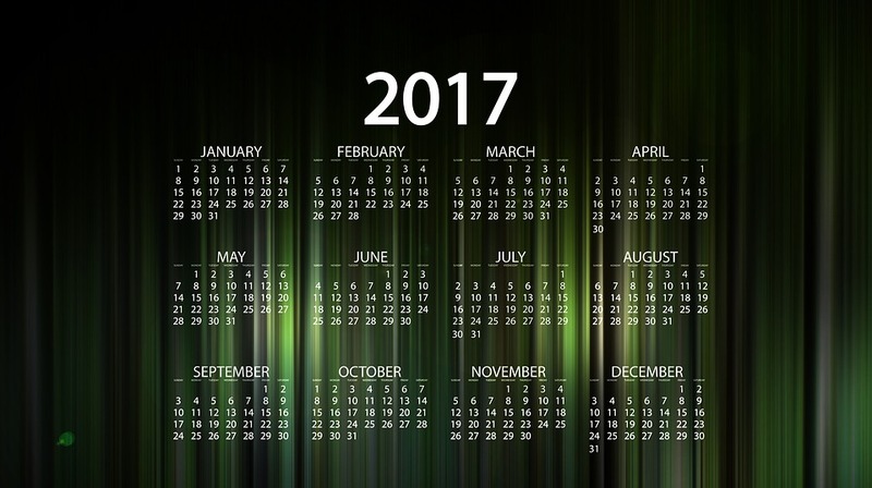 Calendriers 2017