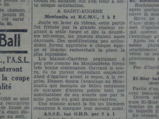 20.9.1936 amical mca-rcmc 2-2