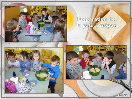 La chandeleur à l'école