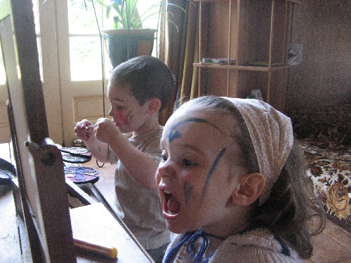 Séance de maquillage