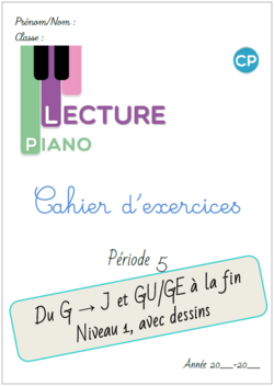 Cahier d'exercices Piano de la P5