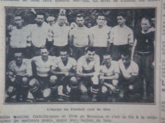 benouna ali avec le fc sète au stade municipal