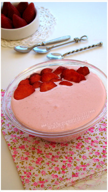 MOUSSE  ULTRA LÉGÈRE À LA FRAISE