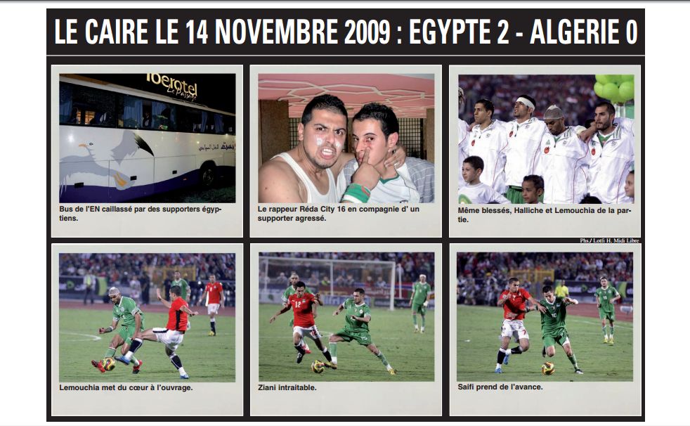Samedi 14.11.2009 au Caire  l'élan  avec EN contre l'Egypte 0-2