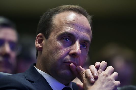 ALAIN JOCARD / AFP Jean-Christophe Lagarde, président de l'UDI, dimanche 20 mars à Versailles.