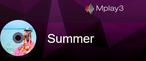 Une playlist Summer proposée sur la plateforme mobile m.Mplay3