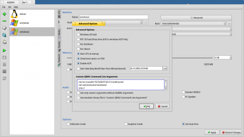 Créer une VM avec Aqemu/qemu (Debian,Windows etc...)