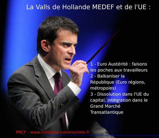 Billet Rouge-Tout cela manque d’audace, Monsieur Valls! – par Floréal (IC.fr-31/08/2015)