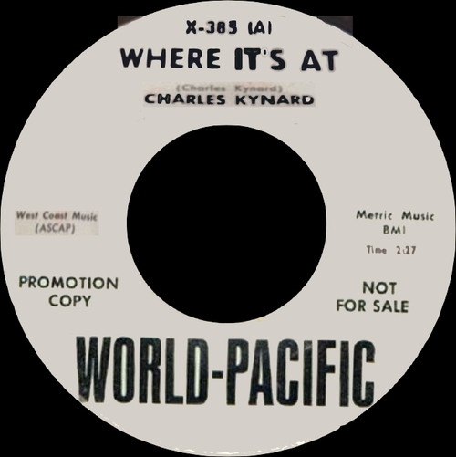 Charles Kynard Featuring Clifford Scott ‎: Album " Where It's At ! " Pacific Jazz Records ST-72 [ US ]