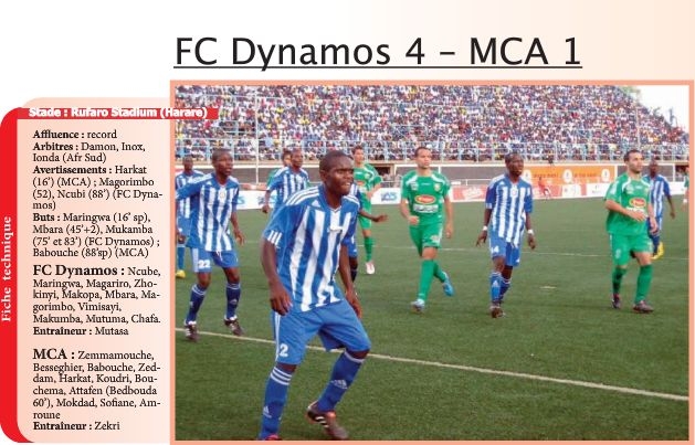 20.3.2011 à Harraré Dynamos-MCA 4-1 l'Humiliation