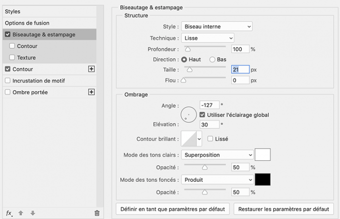 Les styles de calques