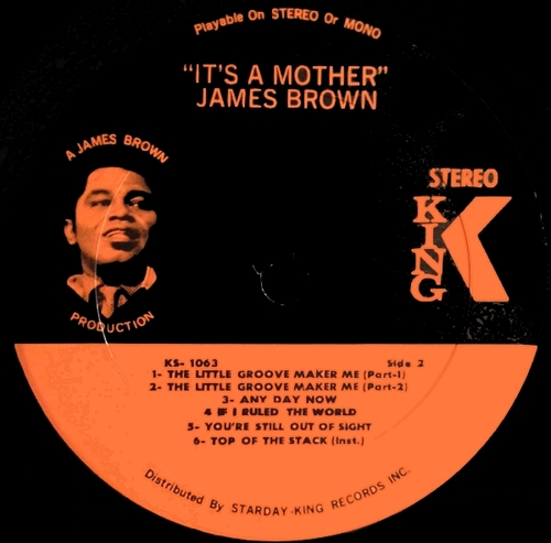 James Brown : Album " It's A Mother " King Records KSD 1063 [ US ]