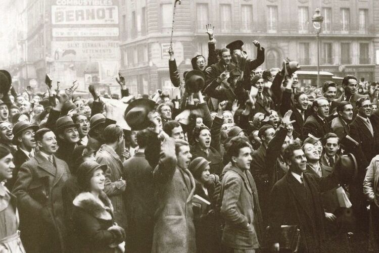 Manifestation d’étudiants de la Faculté de Droit de Paris en 1932