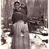 CREE Mother & baby, Innu tribe (Montagnais), c.1940.