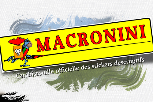 dessin de JERC du lundi 08 avril 2019 caricature Album de Macron pas ni ni de gauche www.facebook.com/jercdessin