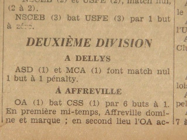 D 26.10.1930 à Dellys  AS Dellys-MCA 1-1
