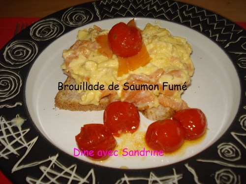 Une Brouillade de Saumon Fumé