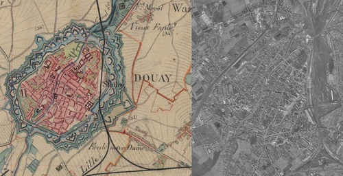 Douai (1850-1950)(remonterletemps.ign.fr)