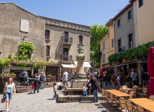 Carcassonne (Aude) : ville basse et basilique de la cité médiévale