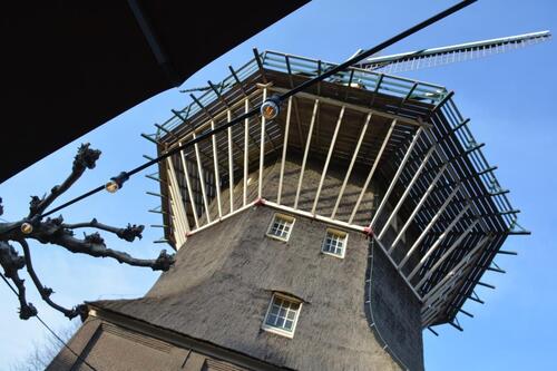 Le moulin de la brasserie Brouwfrij 't IJ à Amsterdam