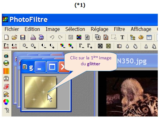 PHOTOFILTRE / UNFREEZ– CREER UN CADRE SCINTILLANT SUR UNE PHOTO