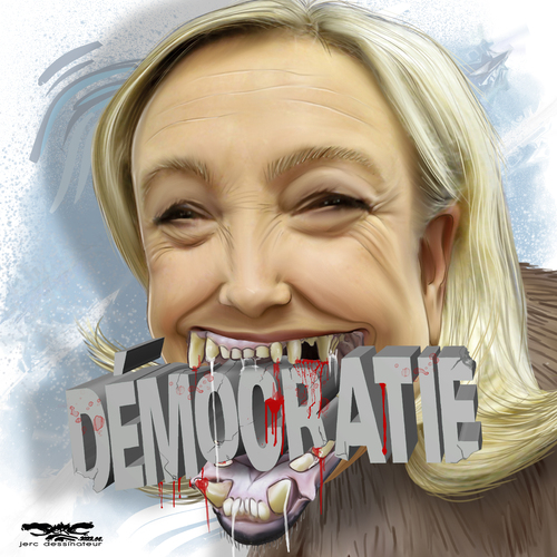 dessin de JERC du Mardi 21 juin 2022 Caricature Marine Le Pen Fête de la moisie que www.facebook.com/jercdessin https://twitter.com/dessingraffjerc www.jerc-tbm.com