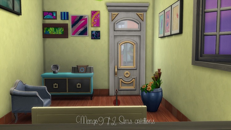 Sims 4, aménagement des Painted ladies 