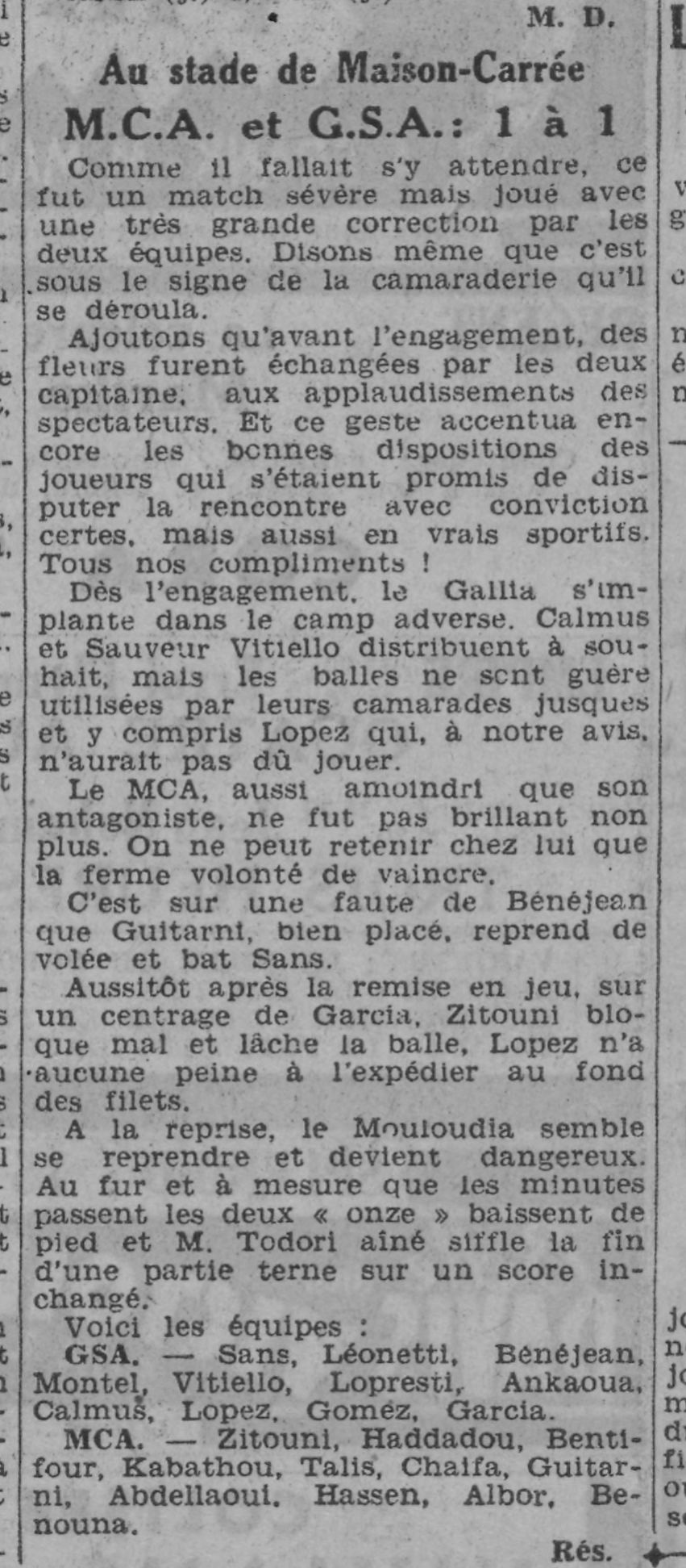D 18.1.1942 maison carrée  GSA-MCA 1-1