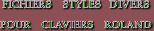 STYLES DIVERS CLAVIERS ROLAND SÉRIE 9924